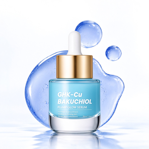 GHK Cu Bakuchiol Facial Serum With Copper Tripeptide 1 Sodium Hyaluronate Hydrating Nourish <b>Skin</b> Improve <b>Skin</b> Radiance - Product Image 1