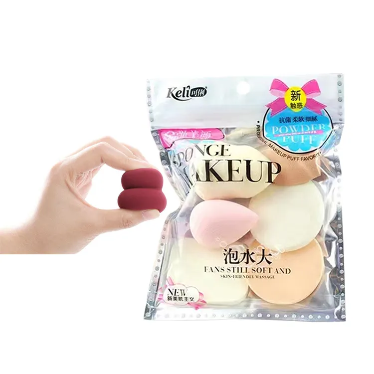6 Pack Beauty Makeup Sponge Egg Cosmetics Blender Soft Wonder Makeup Egg