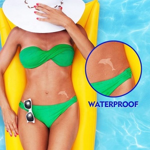 Custom <strong>Tanning</strong> Sunless <strong>Stickers</strong> for Body Waterproof Sunbathing Removable Self Adhesive Perforated Bed <strong>Sticker</strong> - Product Image 6