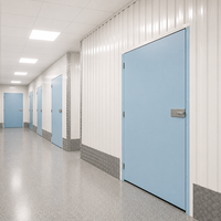 Unité de porte battante pour système de couloir unilatéral, avec casier de rangement, couvercle de colonne de plaque, serrure à clé sécurisée, pour entrepôt, école, atelier