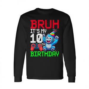Camiseta de manga larga con diseño de videojuego de gorila de mi 10º cumpleaños - Product Image 2