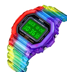 Skmei 1622 <span class=keywords><strong>Colorful</strong></span> Lights Sport Kids Cheap Digital <span class=keywords><strong>Watch</strong></span> Transparent StrapためGirls Boys - Product Image 5