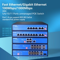 Sistema de videovigilancia gestionado, conmutador Poe de 100m, Ethernet, para HUAWEI, cámara IP, interruptor inteligente AP AI inalámbrico
