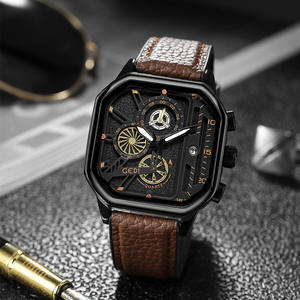 Nouvelle montre pour hommes cadran carré montre à quartz au design discret mais élégant - Product Image 5