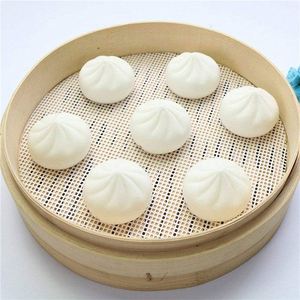 Vaporera de bambú para tamales y baozi, con capacidad para 6 capas de pan y <span class=keywords><strong>2</strong></span> niveles, accesorio para cacerolas y ollas, máquina extractora de baozi - Product Image 3