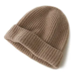 2024 nuovo arrivo cappello da uomo in lana merino berretto a righe 100% in cashmere cappello berretto