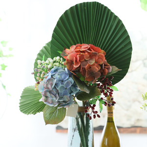 Feuilles de palmier artificielles en gros, fleurs, feuilles de <span class=keywords><strong>bananier</strong></span> japonaises, couleur verte, grandes feuilles, style moderne, fête des mères, Noël - Product Image 2