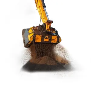 effective on wet material screening bucket easy loading for Bauxite Screening contaminated soil remediation