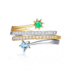 Anello minimalista da donna per l'indice, stile due in uno, accessorio di moda per l'uso quotidiano - Product Image 5