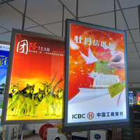 Boîtes à lumière LED ultra-minces publicitaires personnalisées Boîte à lumière de menu rectangle super lumineuse pour les affichages publicitaires professionnels