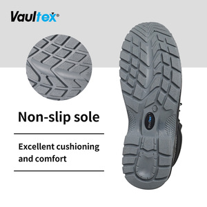 Vaultex da bền bảo vệ công nhân kỹ sư Giày da làm việc giày dép màu Đen Thép ngón chân khởi động - Product Image 3