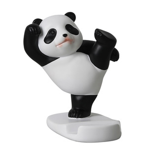 Regalos creativos decoración del hogar artesanías de resina lindo Panda soporte de teléfono móvil decoración de oficina de escritorio - Product Image 5