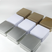 Boîte de rangement carrée en fer blanc écologique pour chocolat, gâteau, huile d'olive et pain - Boîte cadeau personnalisée pour biscuits et bonbons