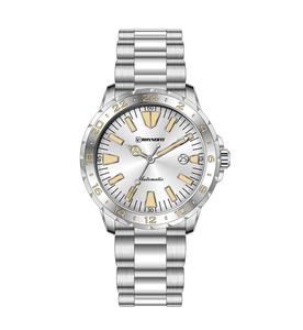 Montre de plongée automatique Miyota 9015 en acier inoxydable avec lunette blanche, cadran bleu-noir gris froid et chaud, aiguilles luminescentes, 300m - Product Image 6