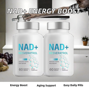 Capsules de Niacinamide Nucleoside NAD+ pour le Métabolisme Énergétique Cellulaire, la Réparation, la Vitalité, l'Âge Sain, le Cerveau et les Muscles - 60 Capsules/Flacon - Product Image 2