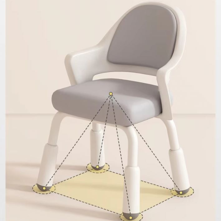 Children's Chair Boys And Girls, Children's Study Chair With Ergonomic Design, Plastic Seat With Net Back Children's Chair