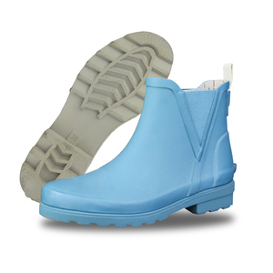 Scarpe da pioggia corte personalizzate in gomma alla caviglia <span class=keywords><strong>con</strong></span> stivali Chelsea impermeabili da donna <span class=keywords><strong>con</strong></span> <span class=keywords><strong>elastico</strong></span> Anti-scivolo per tutte le stagioni - Product Image 2