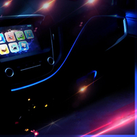 Moteur de lumière à fibre optique pour l'intérieur de la voiture 2W avec télécommande sans fil RF à 18 touches pour accessoires de décoration de voiture