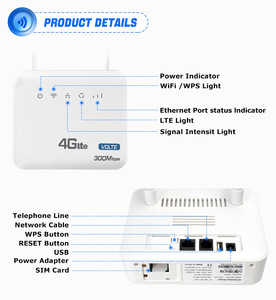 Qitai Nhà cung cấp Bộ định tuyến trong nhà <span class=keywords><strong>CPE</strong></span> 4G Bộ định tuyến không dây RJ45 RJ11 wifi6 tr069 Bộ định tuyến Wifi 4G <span class=keywords><strong>LTE</strong></span> với khe cắm thẻ Sim - Product Image 6