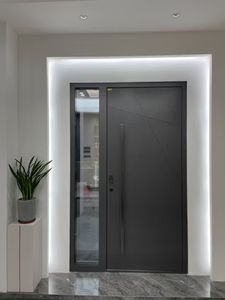 יצרן ישיר הוריקן ישיר-בניין חיצוני דלת כניסה לבית חוץ דלת ביטחון הזזה שער מסך פיברגלס - Product Image 2