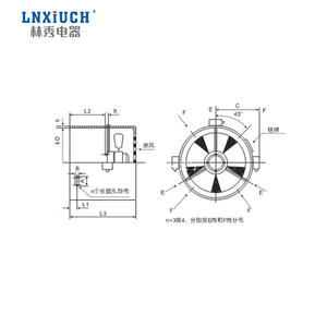Ventilador Axial de Flujo Externo de la Serie G de Linxiu, Motor de Frecuencia Variable, Ventilación, Refrigeración, Ventilador de Motor Externo Industrial - Product Image 2