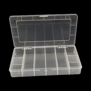 थोक पीपी भंडारण प्रदर्शन के मामले पारदर्शी मोती आयोजक गहने प्लास्टिक बॉक्स