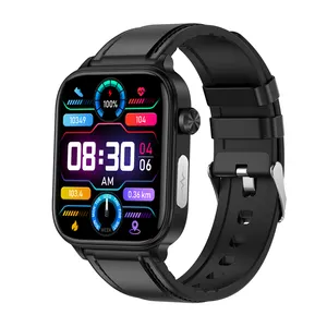 Et570 Android Smartphone Horloge Ecg Hrv Functie Sport Muziek Bt Call Waterdicht 1.96Inch Grote Kant 2023 Mode Smart Watch