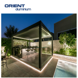 <span class=keywords><strong>Pergola</strong></span> de terrasse réglable de haute qualité, modèle rétractable, en aluminium, jardin, métal - Product Image 4