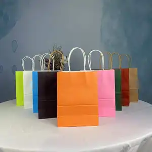 Grosir Kustom Murah Tas Kertas Belanja Multiwarna, Pemasok Tas Kertas Profesional