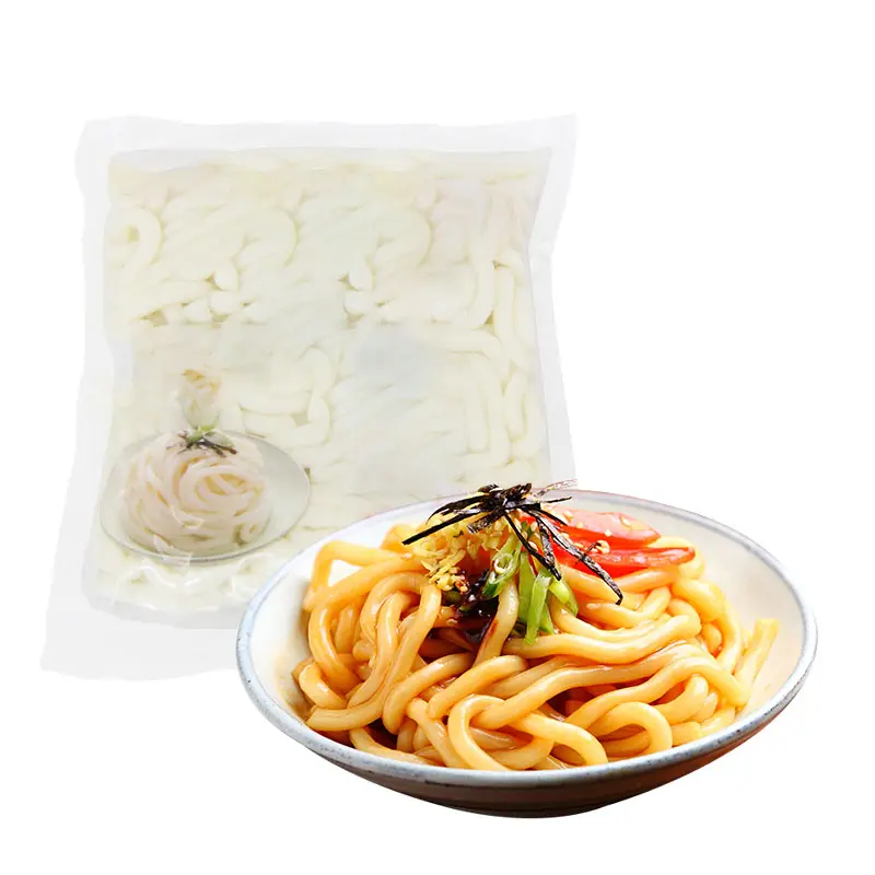 Moq rendah produsen kualitas tinggi instan segar Udon basah tanpa goreng sup sehat mie saus