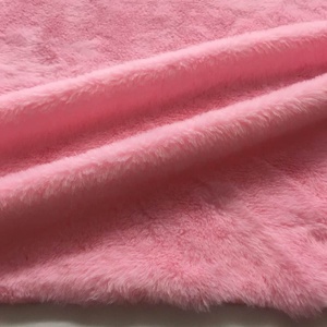 Peluche tricotée en Polyester synthétique, 12MM, couleur rose, teinture solide, fausse fourrure de lapin - Product Image 5