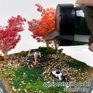 Polvere per Terreno in Spugna per Modellismo Ferroviario - Accessori per Modelli in Miniatura (Adatto per Scale 1:35/1:48/1:64/1:72/1:87) - Product Image 2