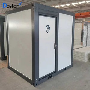 Customized <b>mini</b> outdoor toilet room metallic luxury wall coverings large mobile restroom for Mining site - Product Image 2
