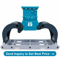 We-Attach WGS03 Grappin de démolition pour mini-excavatrice 4-6 tonnes, pour le tri et la manutention