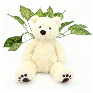 Oso de peluche personalizado color crema, oso de peluche blanco, oso de peluche suave y esponjoso, oso de peluche estilo oso polar. - Product Image 5