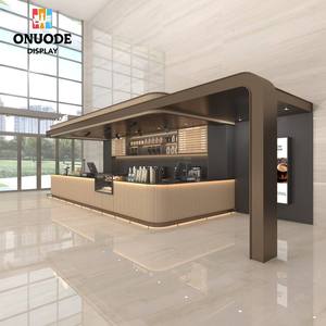 Mostradores Modernos para Cafeterías con LED - Diseño Ecológico e Impermeable de Acero Inoxidable Personalizable para Cafés, Bares y Tiendas de Té de Burbujas - Product Image 4