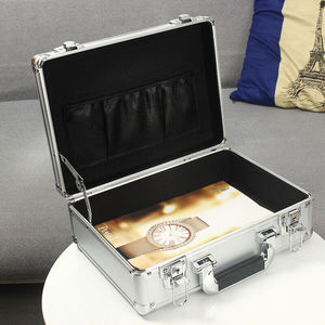 Estuche pequeño de <span class=keywords><strong>aluminio</strong></span> para transporte de vuelo, herramienta portátil de viaje, organizador, maletín - Product Image 6