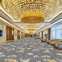 Vente chaude Akminster laine tapis luxe 5 étoiles Hôtel Lobby et couloir tapis mur à mur