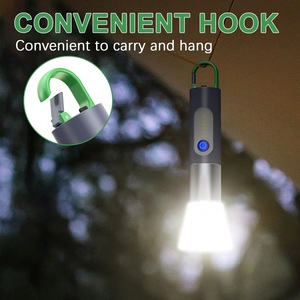 <b>Mini</b> Flashlight LED Rechargeable Aluminum Alloy 4 Modes Camping Light Portable Outdoor Use - Product Image 3