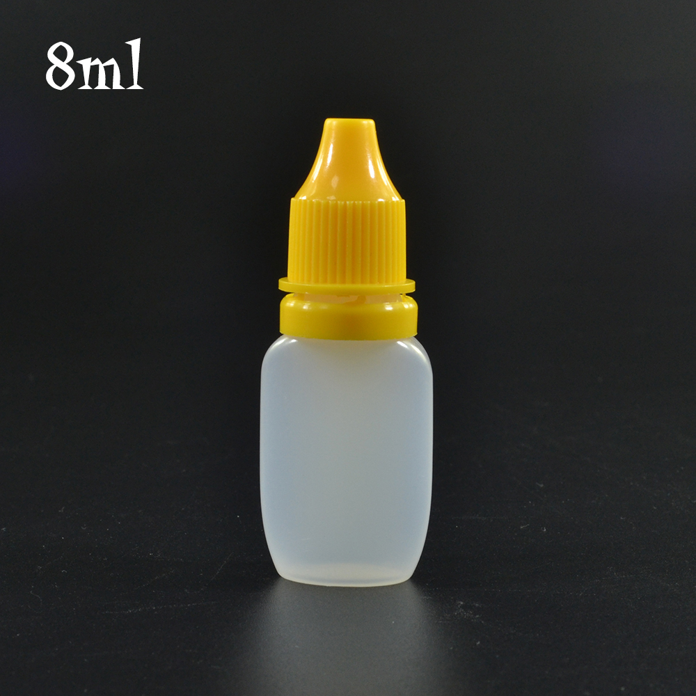 Botol penetes cair larutan lensa kontak Remas warna kustom plastik kosong 5 ml 10 ml 5 ml 10 ml