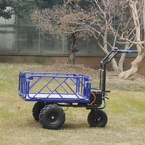 Chariot à roues électrique 4x4 de 250 kg, moteur sans balais 500 W, batterie au plomb 48 V, garantie 1 an, MOQ 30, échantillon disponible, <span class=keywords><strong>en</strong></span> <span class=keywords><strong>bois</strong></span> - Product Image 2