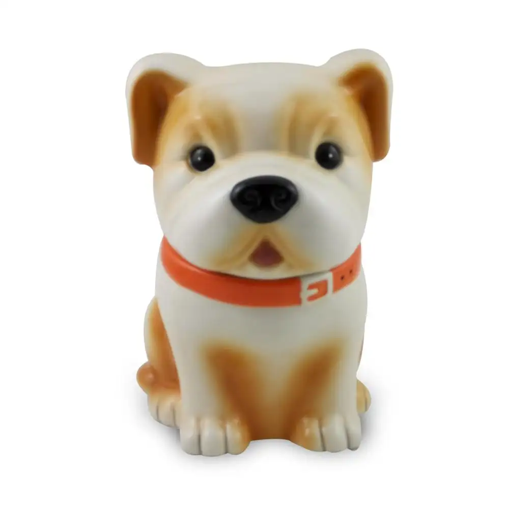 कुकी जार कुत्ते आकार चीनी मिट्टी कुत्ते डिजाइन भंडारण जार में Handpainting डोलोमाइट 3D कनस्तर