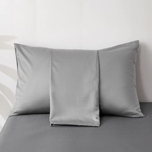 Sang Trọng 100% Viscose Từ Tre Bộ Đồ Giường Thiết Lập Chất Lượng Cao Nhà Dệt May Rắn Đồng Bằng Colour In Tấm Phẳng Cho Khách Sạn Sử Dụng - Product Image 5