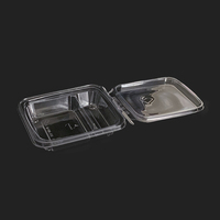 Boîte en plastique Pet à 2 compartiments pour Sauces tomates