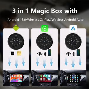 Wooboobox 5.0 GPS sans fil <span class=keywords><strong>Smartbox</strong></span> Carplay/Android Auto <span class=keywords><strong>TV</strong></span> Adaptateur 13 Ai Box avec Carplay Sem Fio Adaptador Car Play - Product Image 2