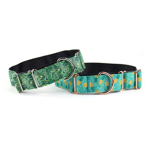 <span class=keywords><strong>Collar</strong></span> de perro martingala con impresión personalizada diseño de moda fuerte resistente sin estrangulamiento con anillo en D para perros de cuello ancho - Product Image 5
