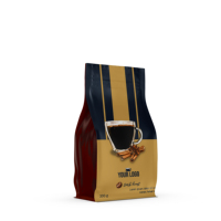 Bolsas de Café Personalizables con Válvula de Aluminio, Capacidad de 100g, Diseño de Fondo Cuadrado a Prueba de Humedad para Café, Gelatina y Snacks - Venta al por Mayor