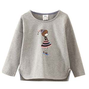 Ropa al por Mayor para Niñas, Camiseta de Algodón Estampada de Taiwán, Compra al por Mayor de China - Product Image 1