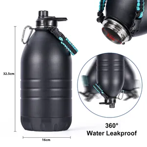 Large Insulated Water Bottle Leak Proof Water Bottle For Hot Cold Liquid 128oz Water Bottles Water Jug Stainless Steel