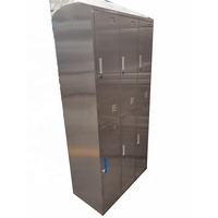 SUS 304 vestiaire travailleur armoire casier en acier pour atelier Gym personnel armoire de rangement